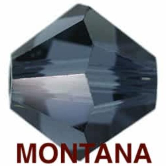 As Low As $2 4mm Montana Swarovski Crystal Bicone 5301 Beads 20pcs - Picture 1 of 3